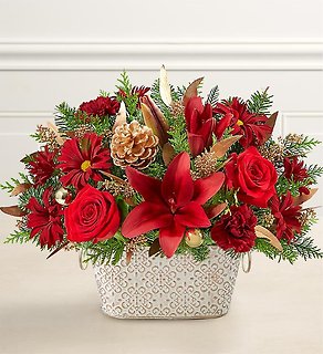 Crimson Treasure&trade; Cachepot