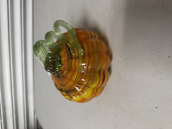 Orange Glass Pumpkin