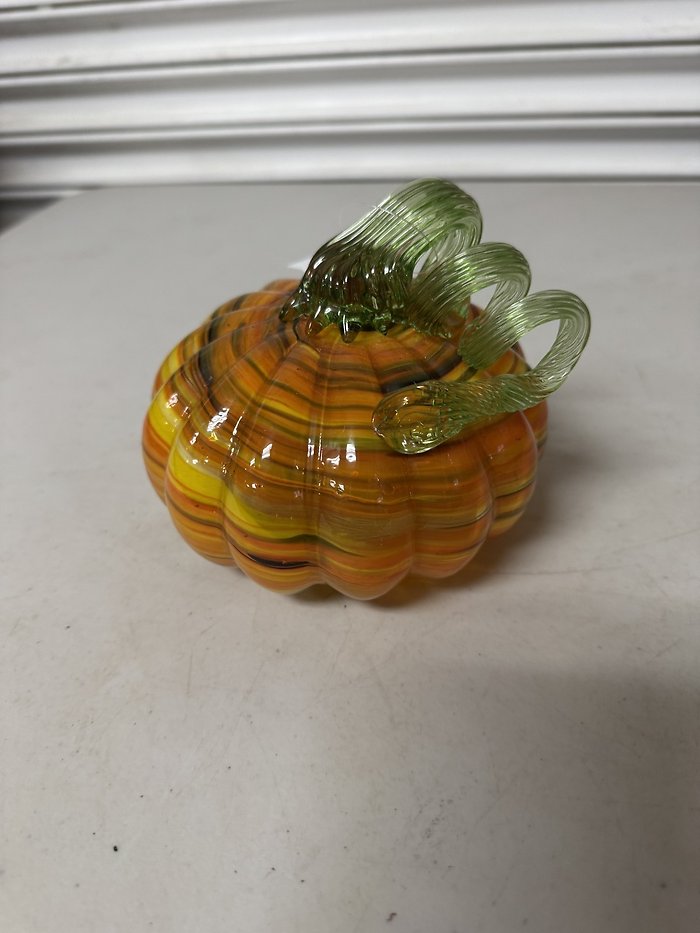 Orange Glass Pumpkin