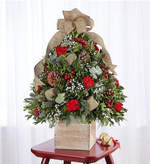 Cozy Cabin Holiday Flower Tree&reg;