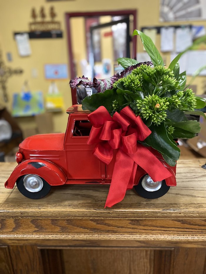 Red Truck Planter