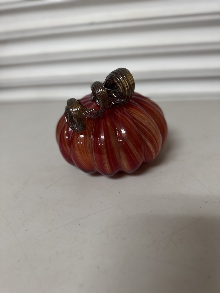 Red Glass Pumpkin